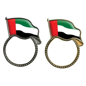 UAE Flag Design Badges in Metal with Attachment